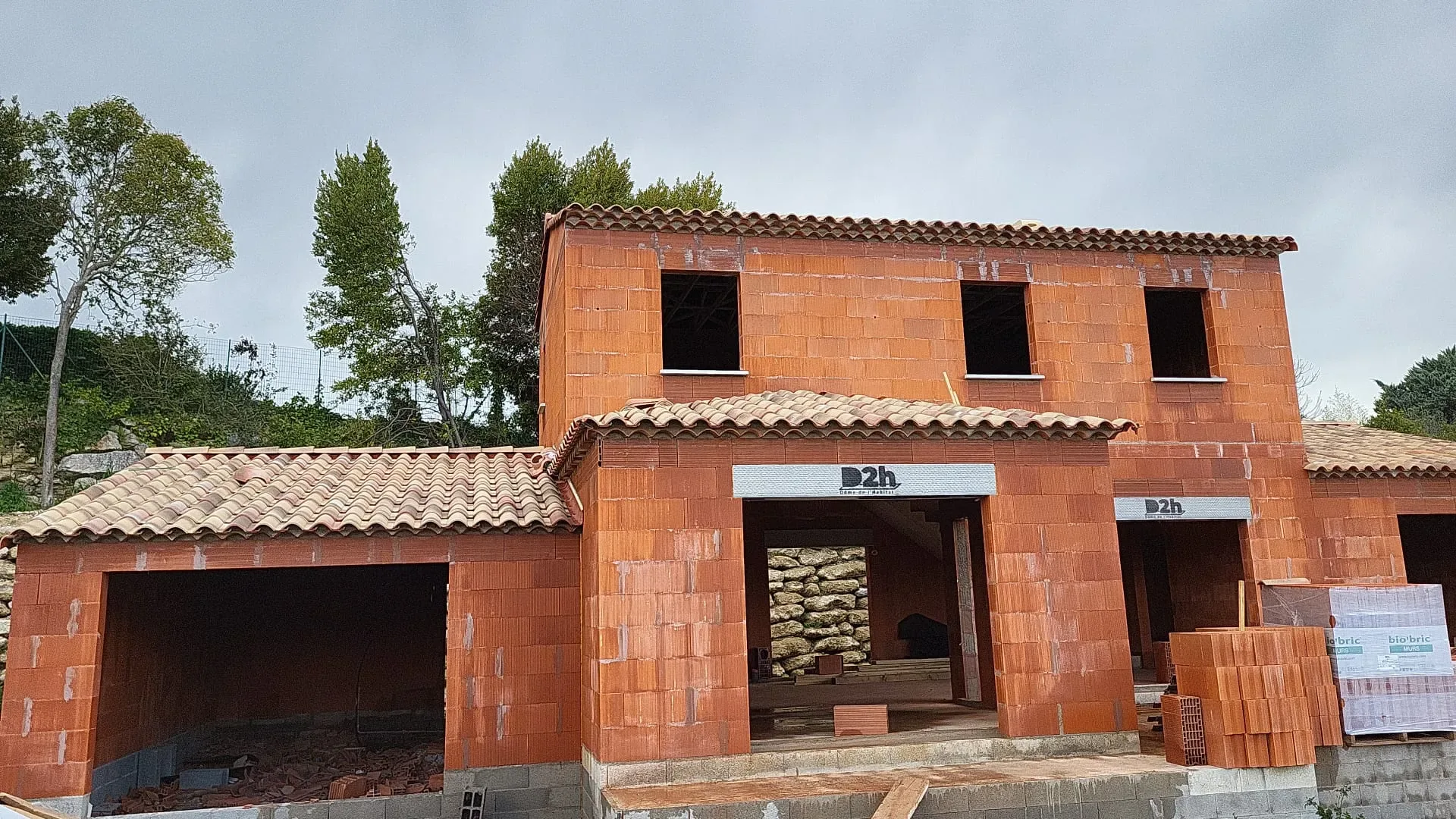 Maison en briques construite par Ahmet Construction